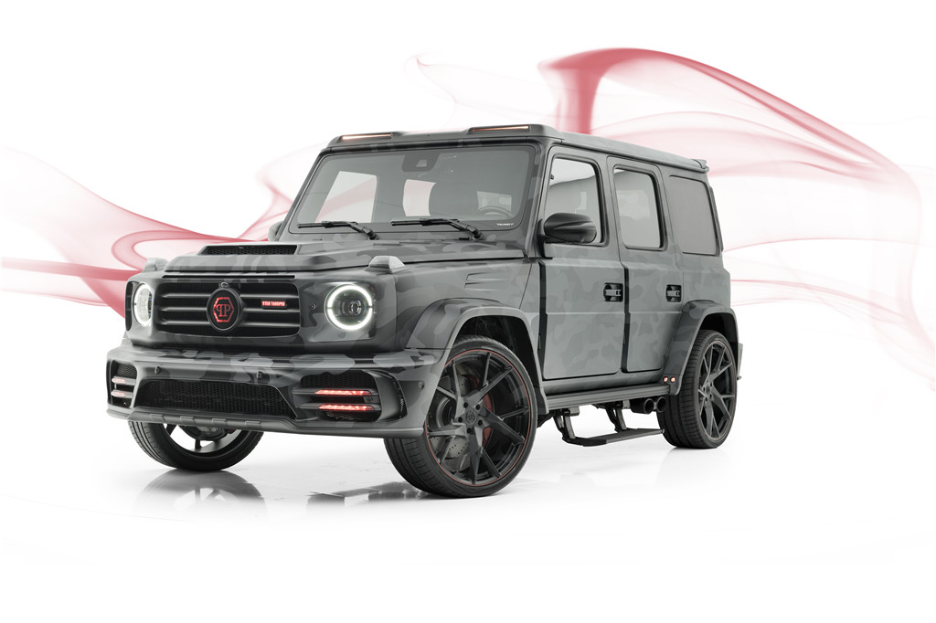豪横的880万大“G”!PP联名款MANSORY G63街头实拍